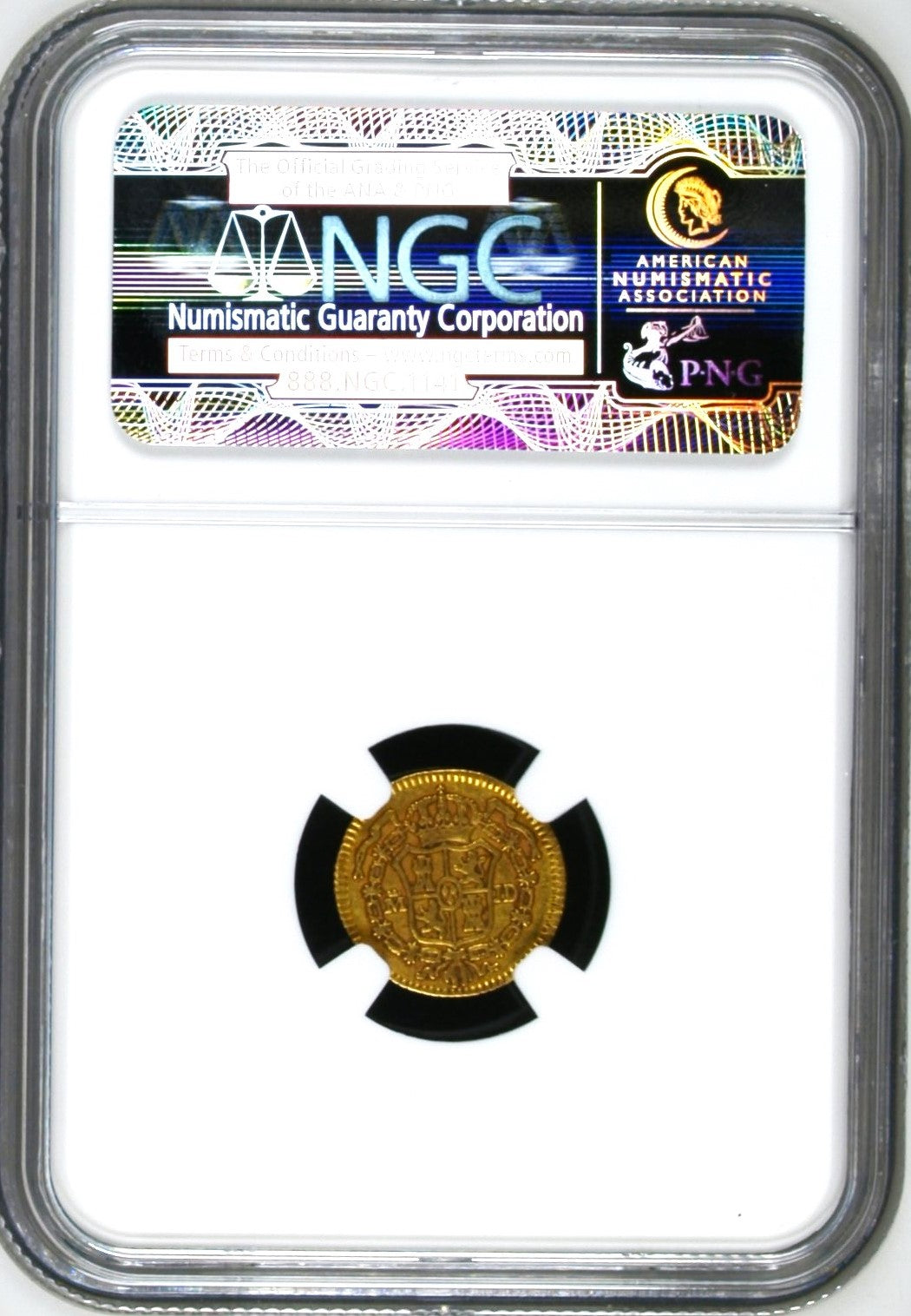 1783/0 Madrid, Spain, JD, 1/2 Escudo, KM# 415.1, Slabbed & Graded by NGC