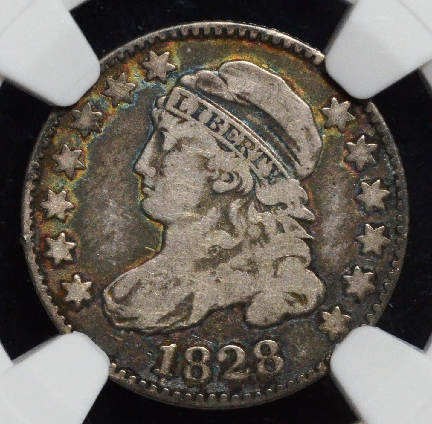 1828 Capped Bust Dime VG8 NGC JR-2 Large Date