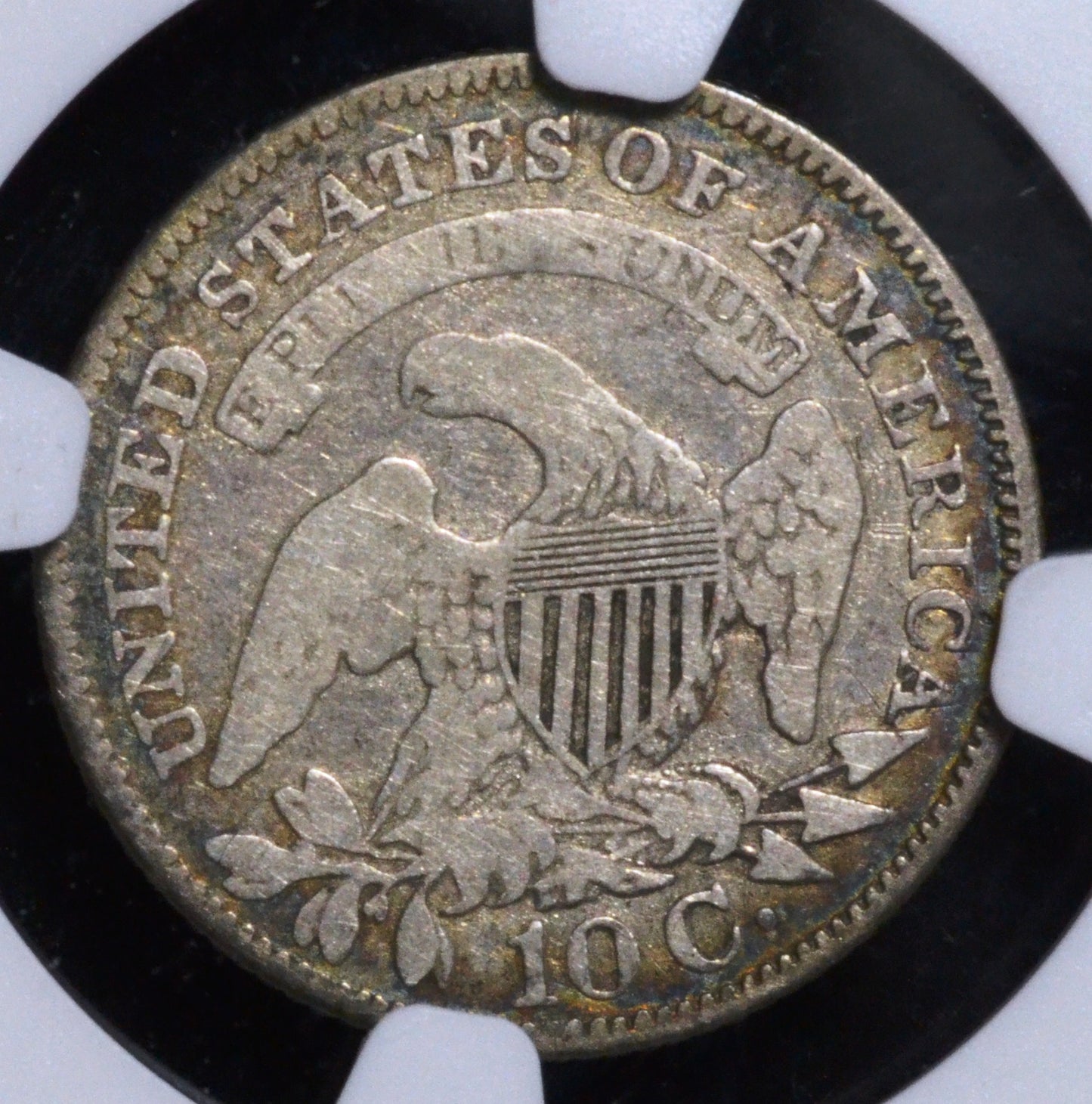 1828 Capped Bust Dime VG8 NGC JR-2 Large Date