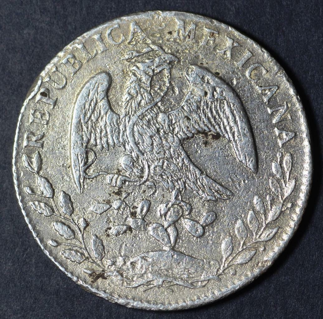 1878 Go, Guanajuato Mint, FR, Mexico 8 Reales KM# 377.8, Ships for Free