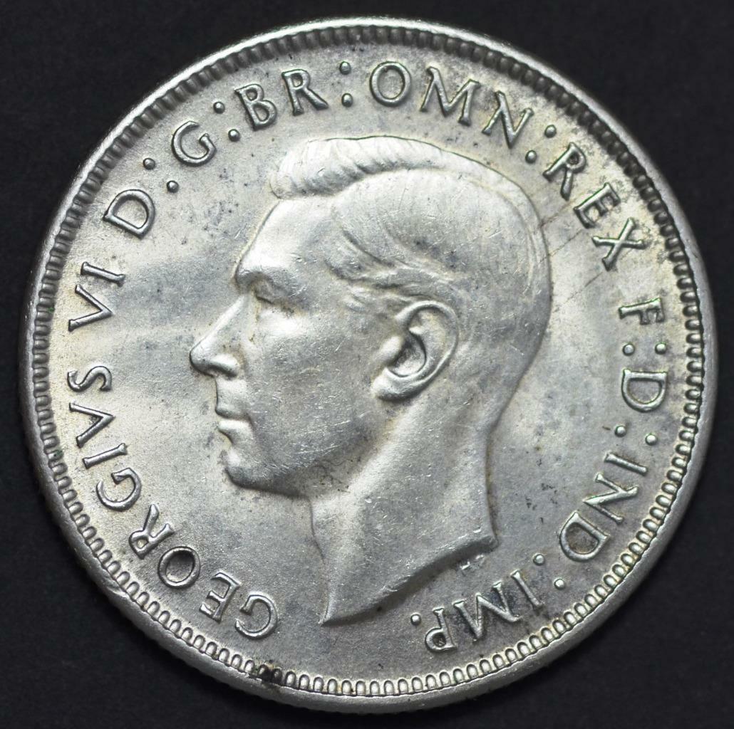 1943 S Australia, Florin, Spectacular Condition, KM# 40, Ships for Free