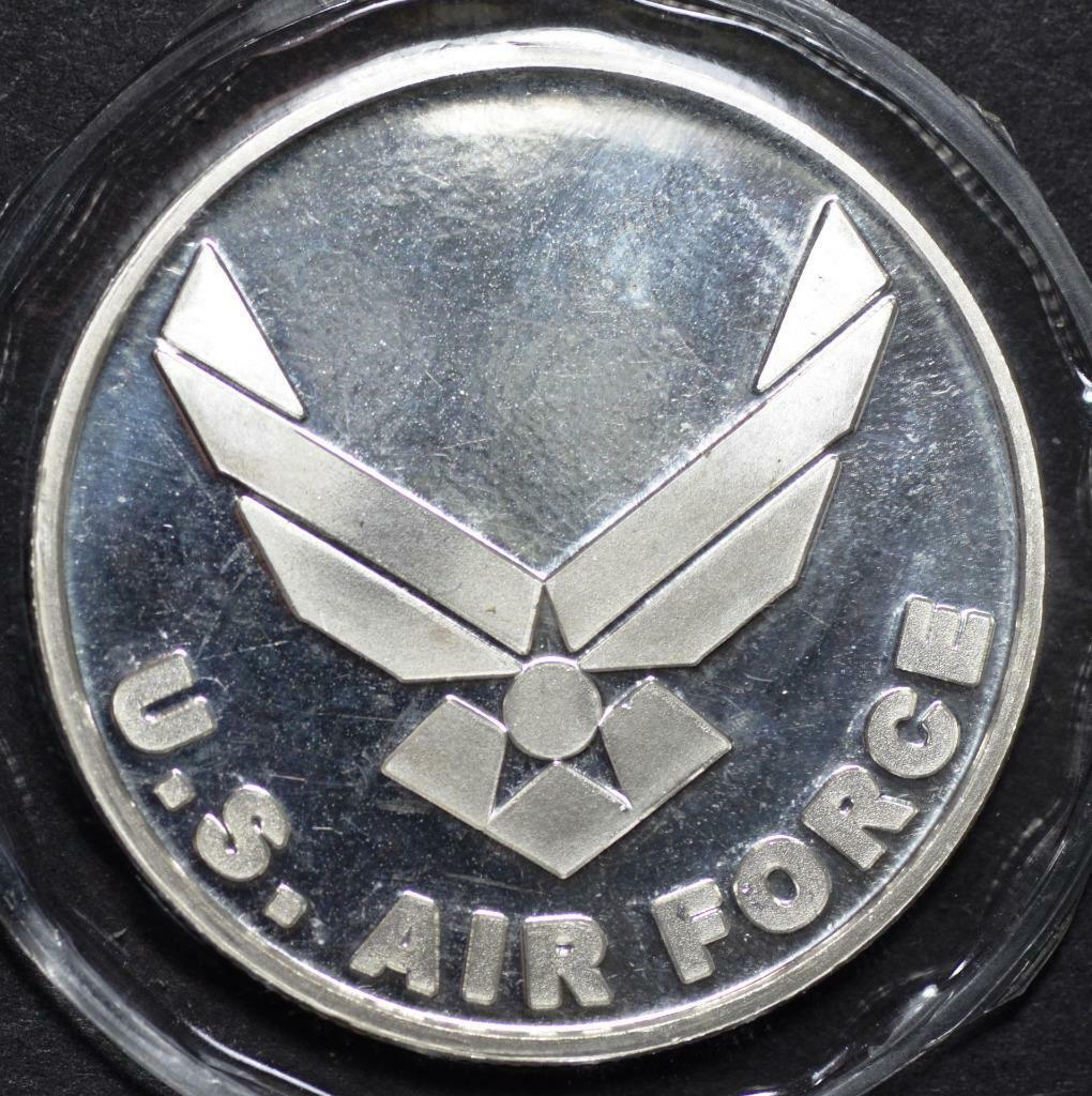 United States Air Force, Art Round, Modern US Air Force Wings, 1oz 999 Fine