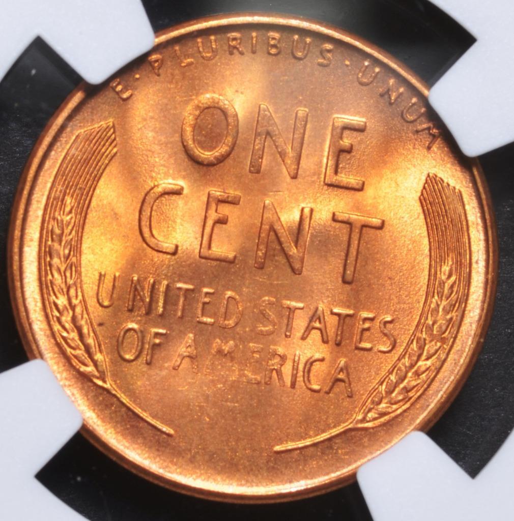 1948-S Lincoln Wheat Cent MS67RD Slabbed & Graded by NGC, Free Ship