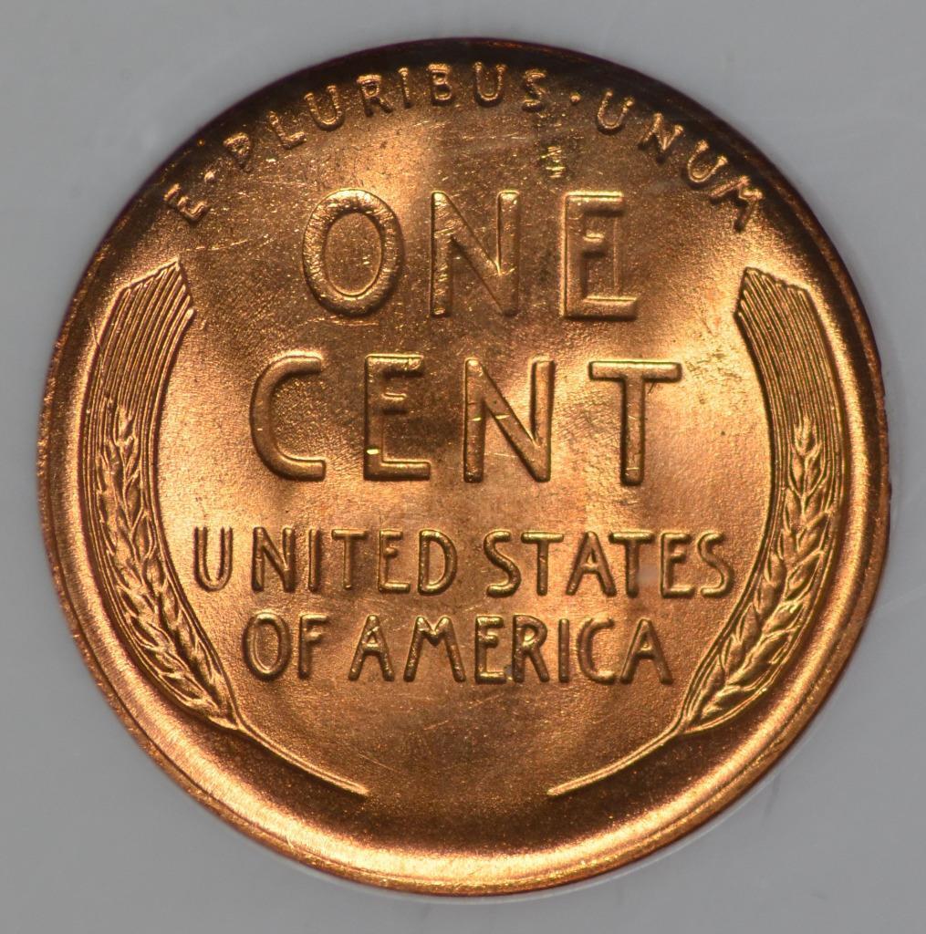 1942 Lincoln Wheat Cent MS67RD Slabbed & Graded by NGC, Free Ship
