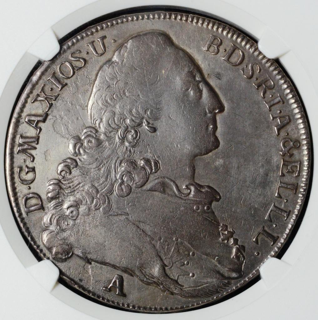 1776 A Bavaria, German States, Taler, NGC VF Details, KM 519.1
