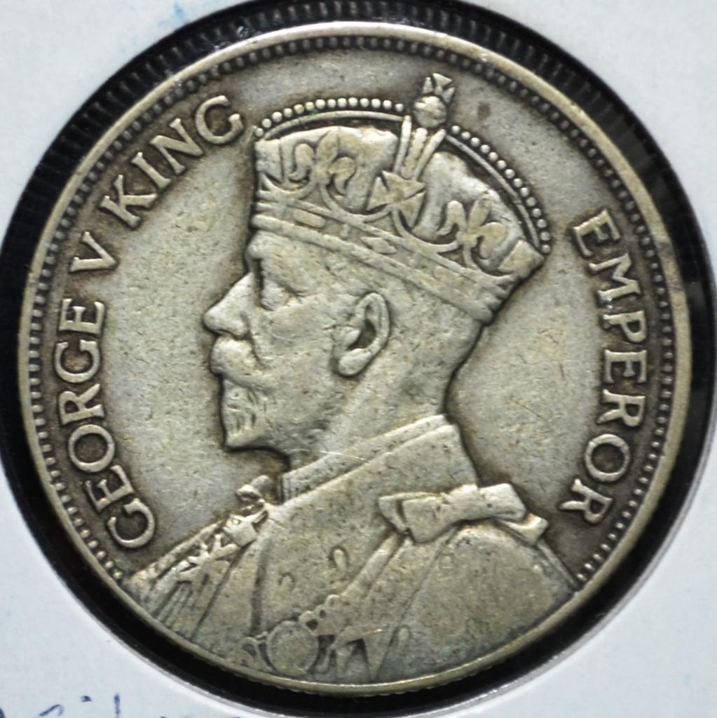 1935 New Zealand, Florin, KM# 4, George V King Emperor, Kiwi Bird, Ships Free