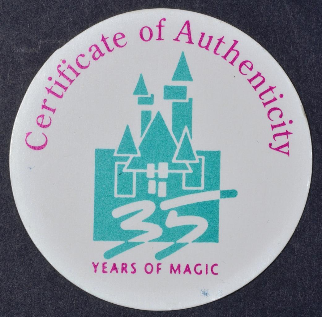 1955-1990 Disneyland 35 Years of Magic, Disney, 999 Silver Liberty Mint Limited