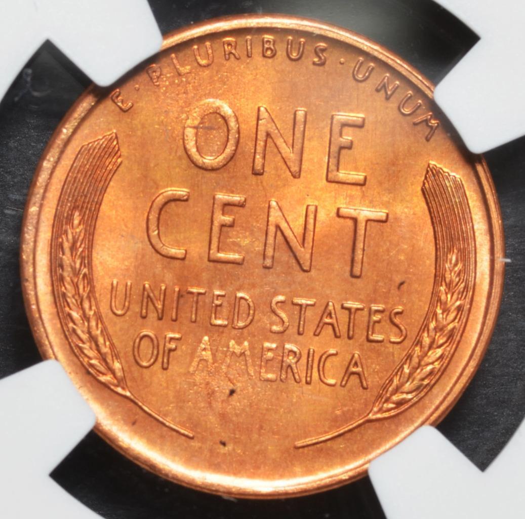 1946-S Lincoln Wheat Cent MS67RD Slabbed & Graded by NGC, Free Ship