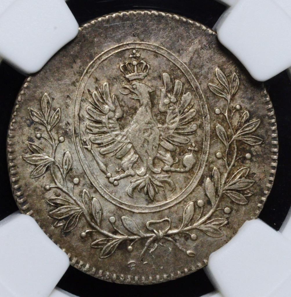 1799 B German States 6 Kreuzer Brandenburg-Ansbach-Bayreuthin, NGC XF KM 16
