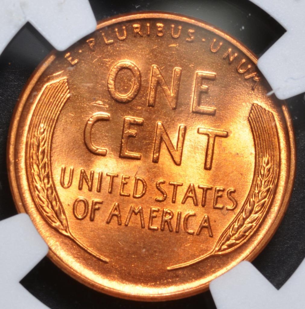 1947 D Lincoln Wheat Cent MS67 Slabbed & Graded by NGC, Free Ship