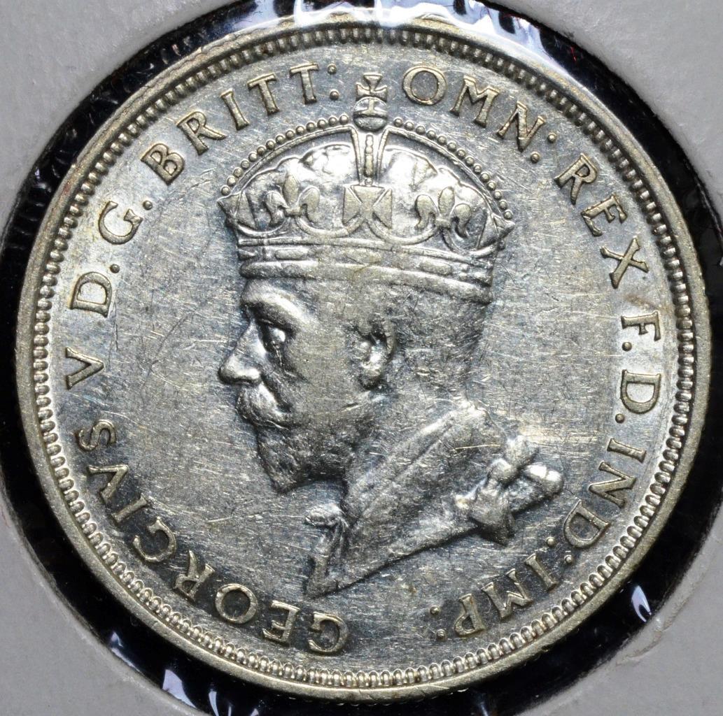 1927 Australia Opening of Parliament House, George V, Florin, KM# 31, Excellent