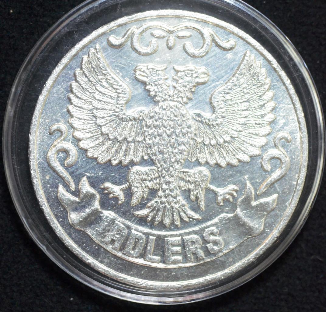 Vintage Adlers Siltex 1oz 999 Fine Silver Ounce, In Capsule,late 70's to 80's