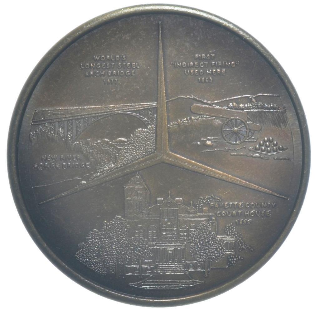 1883 - 1983 Fayettevile, West Virginia, Centennial Brass Token