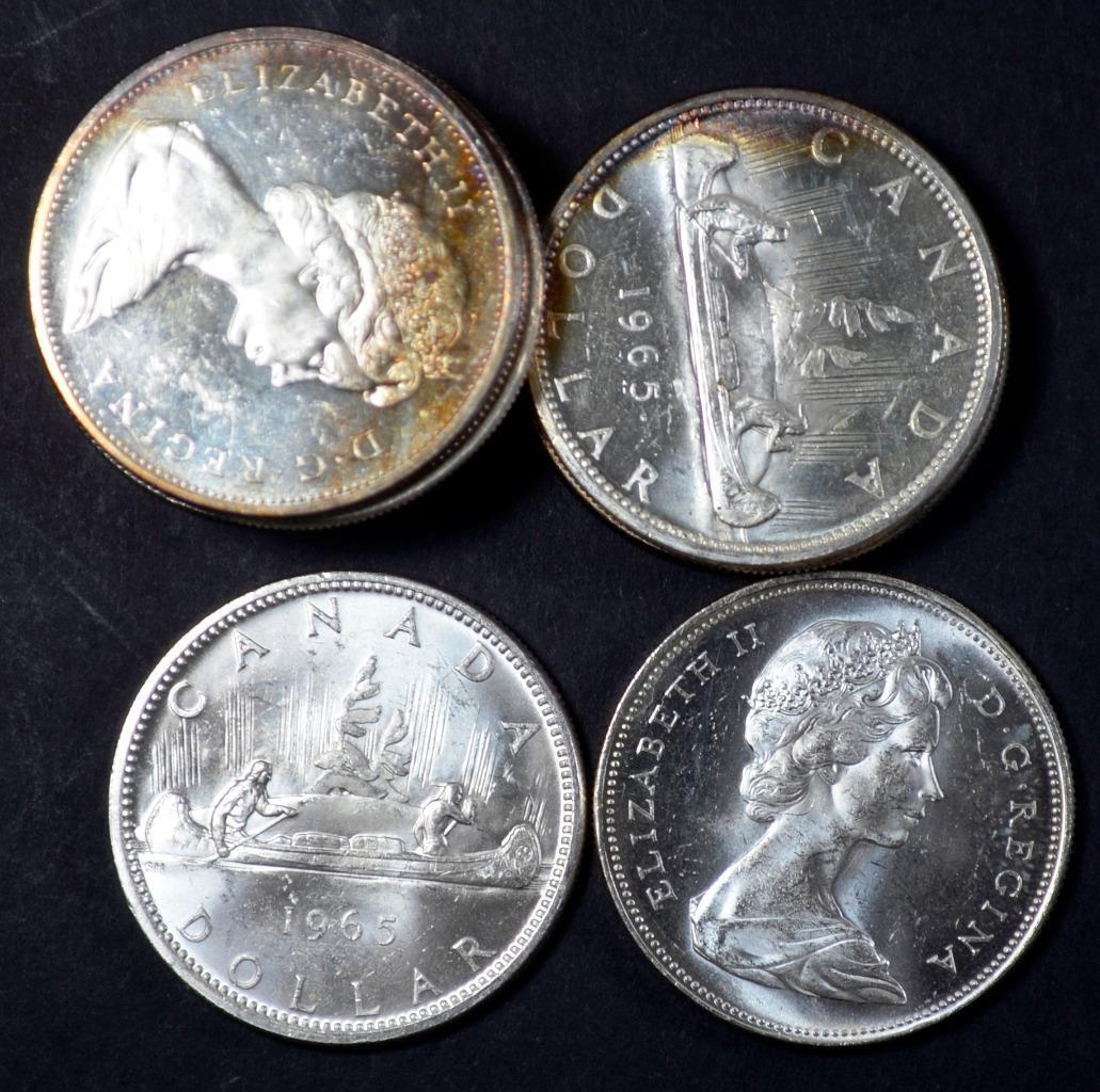 1965 Canada Dollar in Pristine Condition, 800 Silver, 0.6 oz