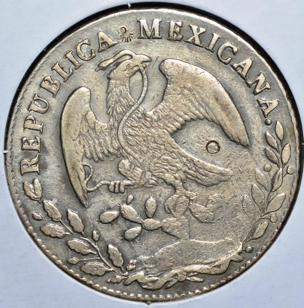 1886 Pi, Potosi Mint, MR, Mexico 8 Reales KM 377.12, Chopmarked, Free Ship