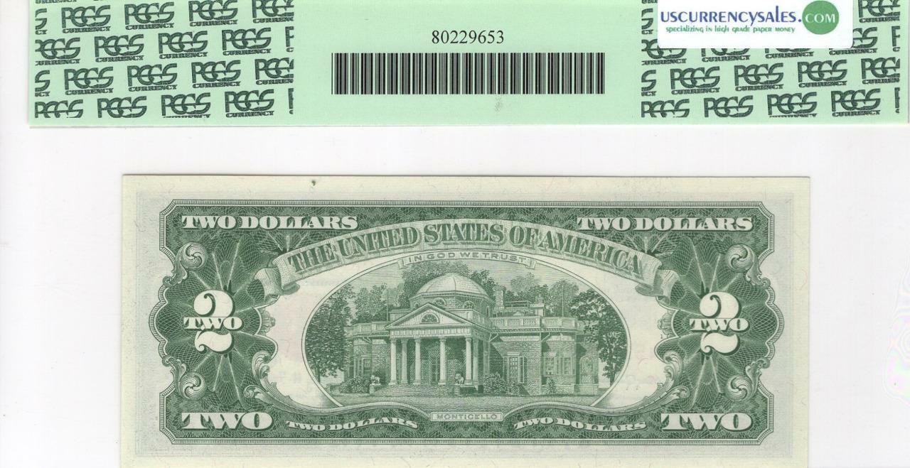 Fr. 1514 $2 1963a Red Seal Legal Tender PCGS Gem New 66 PPQ