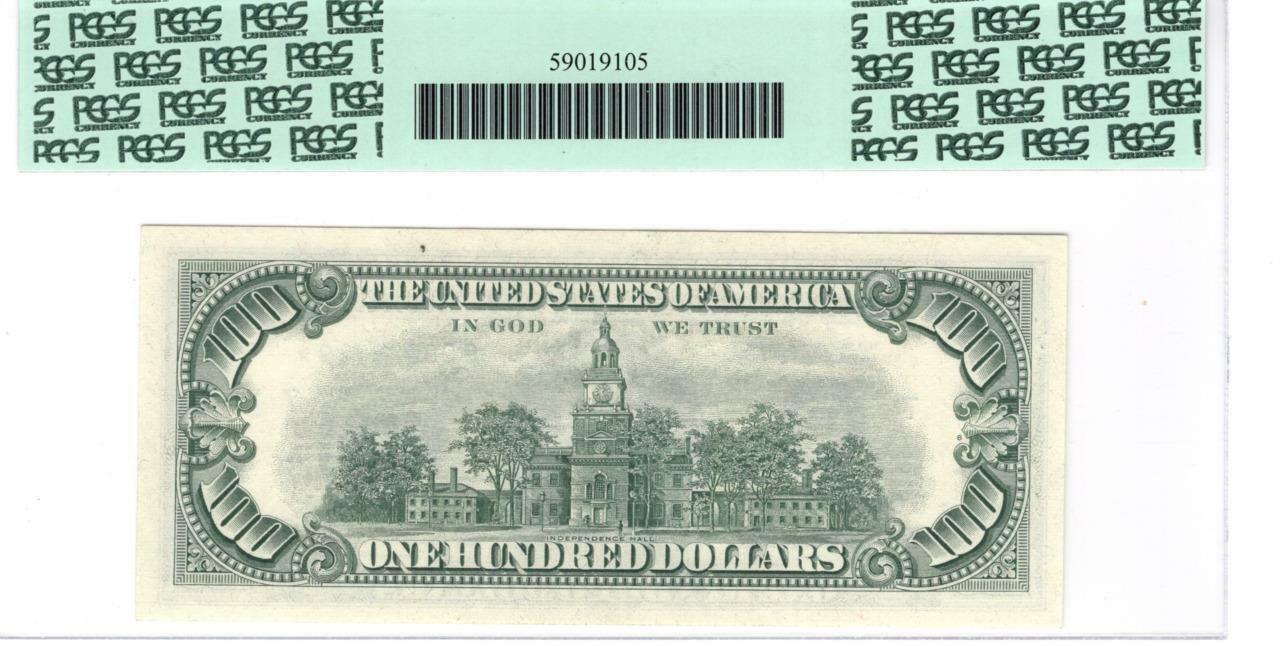 1969 $100.00 Fed Res star Note Fr. 2164-G* 66 PPQ PCGS