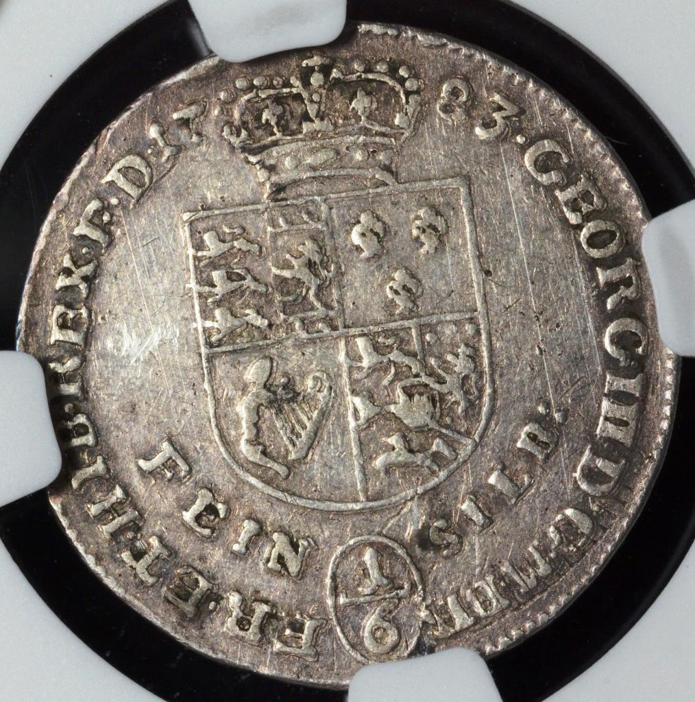 1783 CES German States Bruns-Lune-Calen-Hann 1/6 Thaler Wildman, XF Details NGC