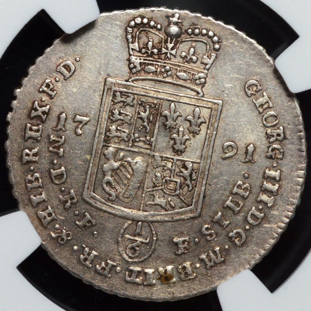 1791, German States, Bruns-Lune-Calen-Hann 1/6 Thaler, Wildman, AU58 NGC