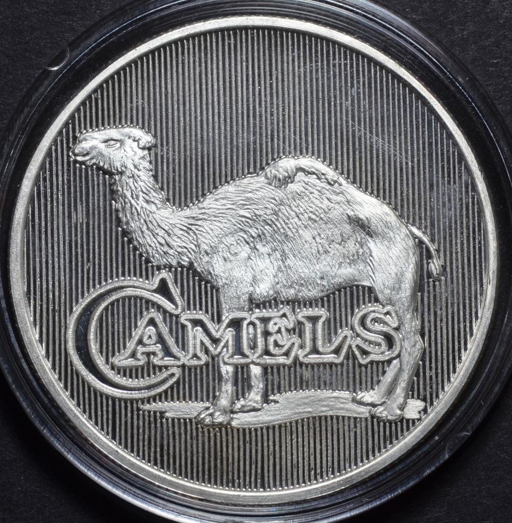 The Camels are Coming, Camel Cigarettes, RJ Reynolds, Silver, Advertising Round