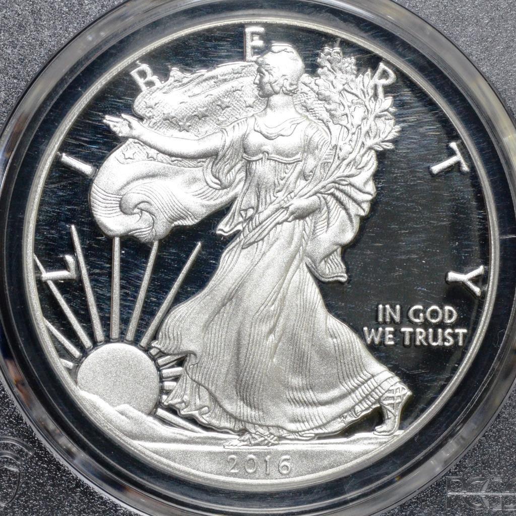 2016 W (2020) American Proof Eagle $1 PF70 DCAM WP Mint Hoard Lettered Edge