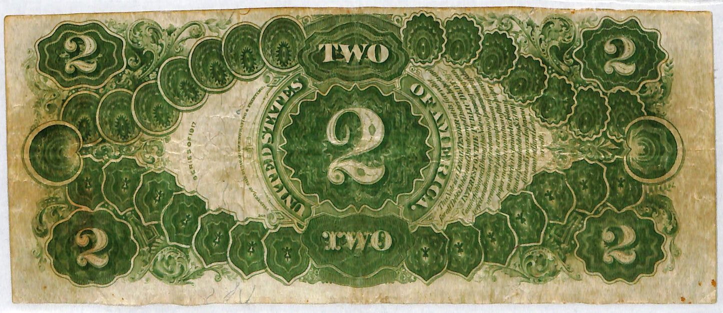 1917 $2.00 Legal Tender VF25 PCGS FR60