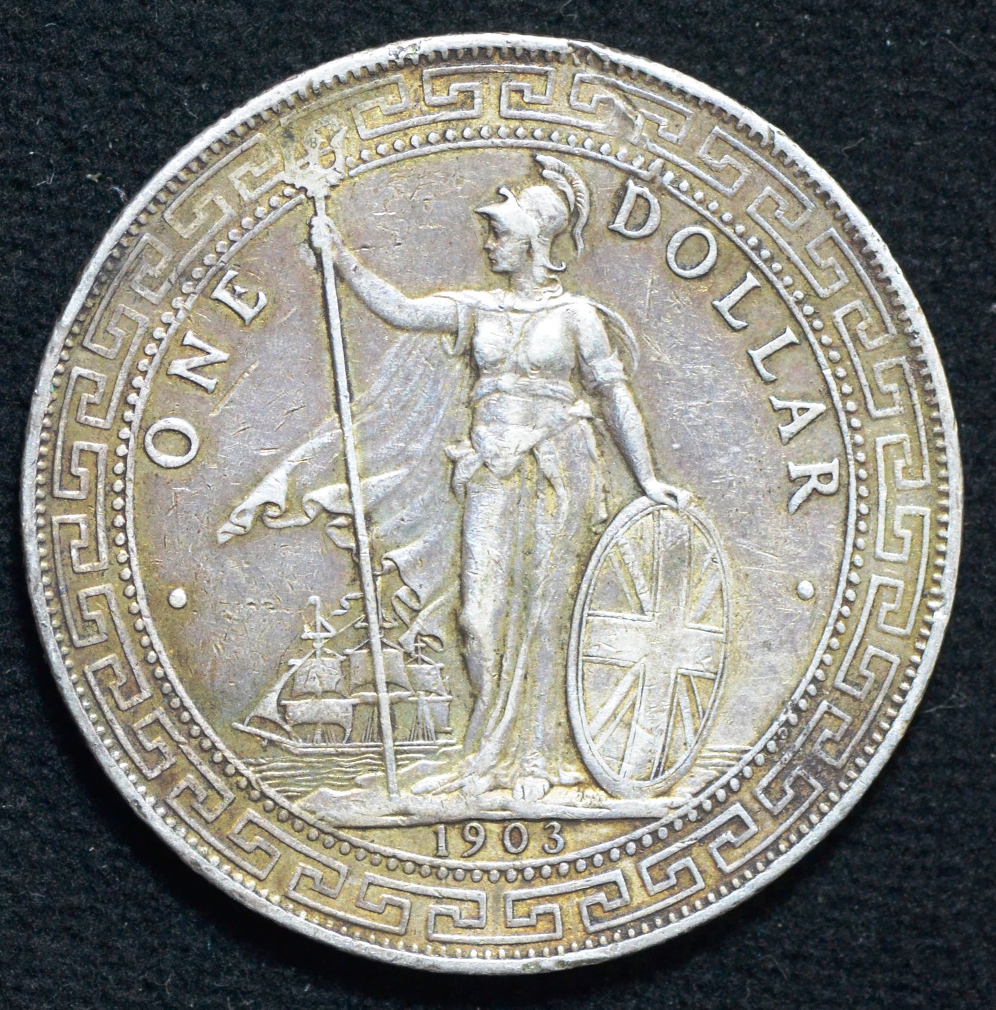 1903 B, Mumbai / Bombay, Great Britain, Trade Dollar, KM T5