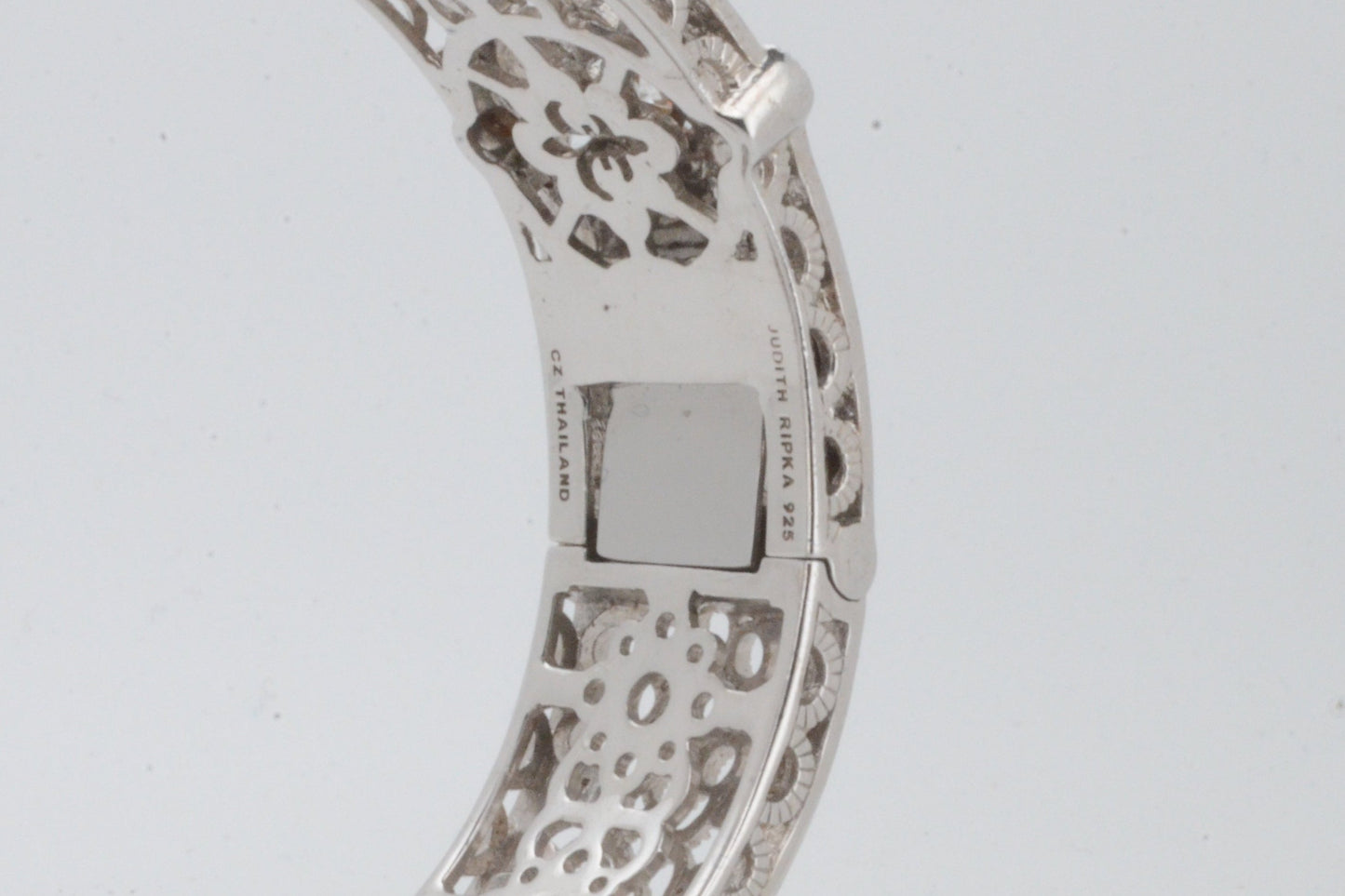 Judith Ripka Sterling Silver Hinge Bracelet