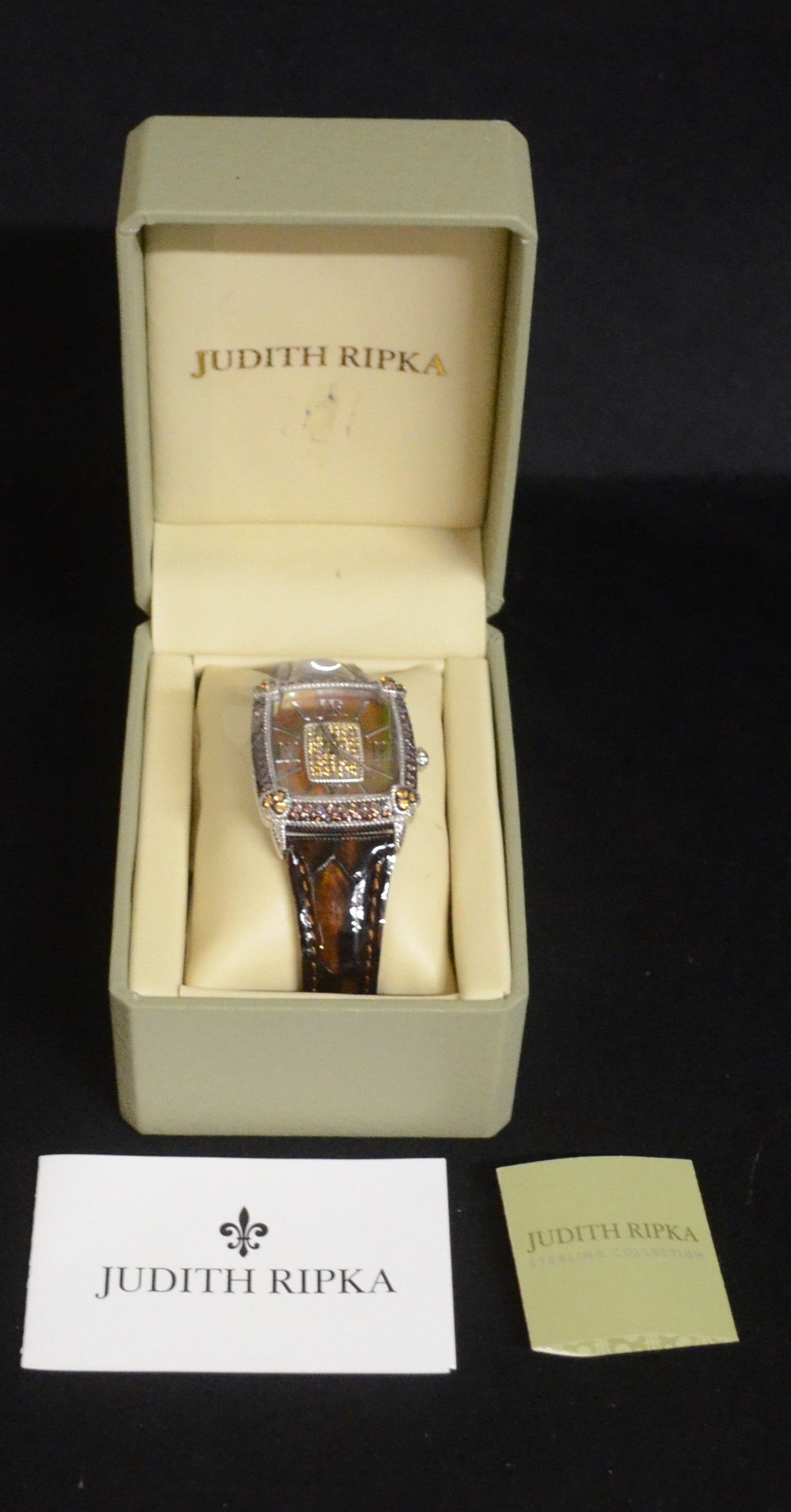 Judith Ripka Monaco Brown Watch