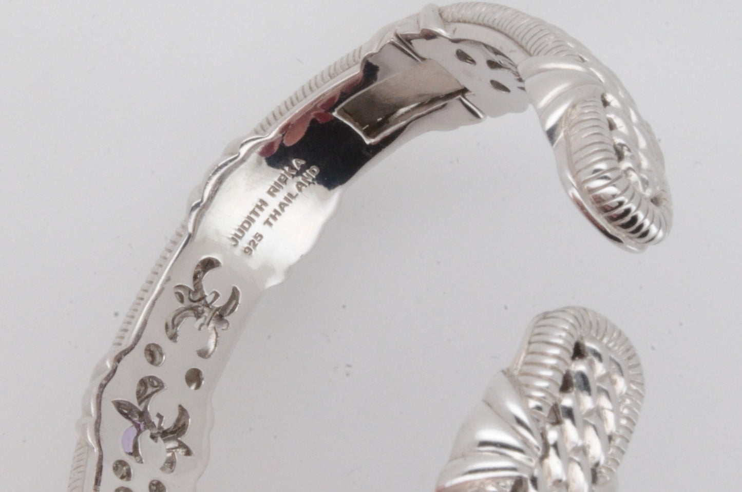 Judith Ripka Amethyst Cuff Bracelet