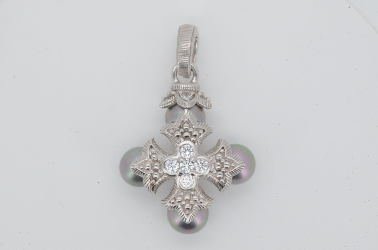 Collection of 3 Judith Ripka Maltese Cross Enhancers