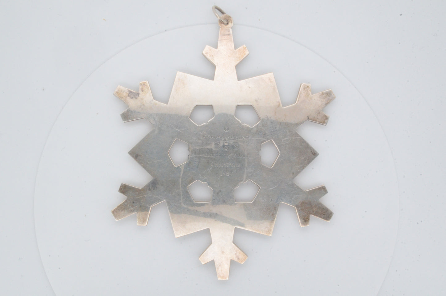 1989 Gorham Sterling Silver Snowflake Ornament
