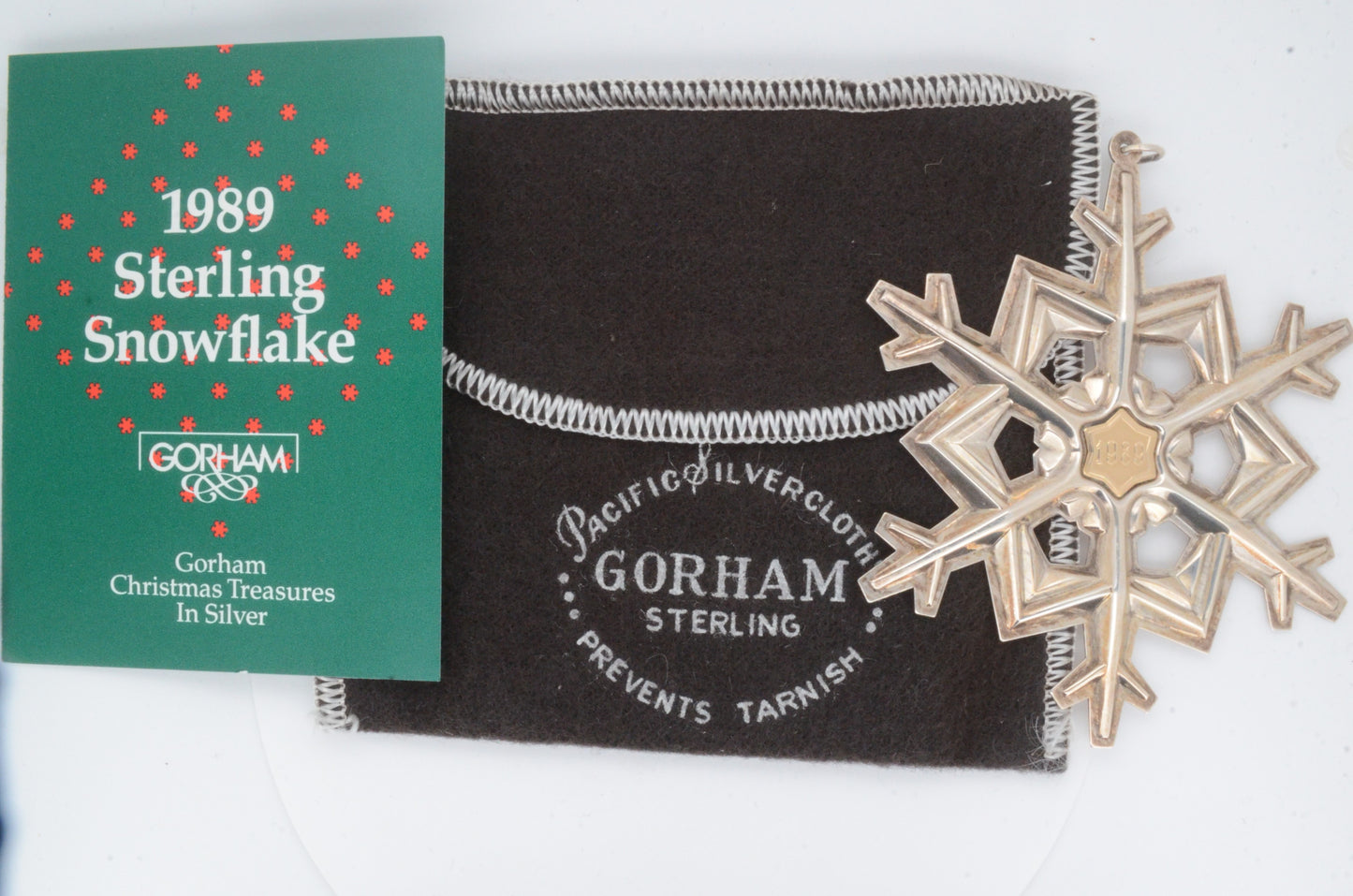 1989 Gorham Sterling Silver Snowflake Ornament
