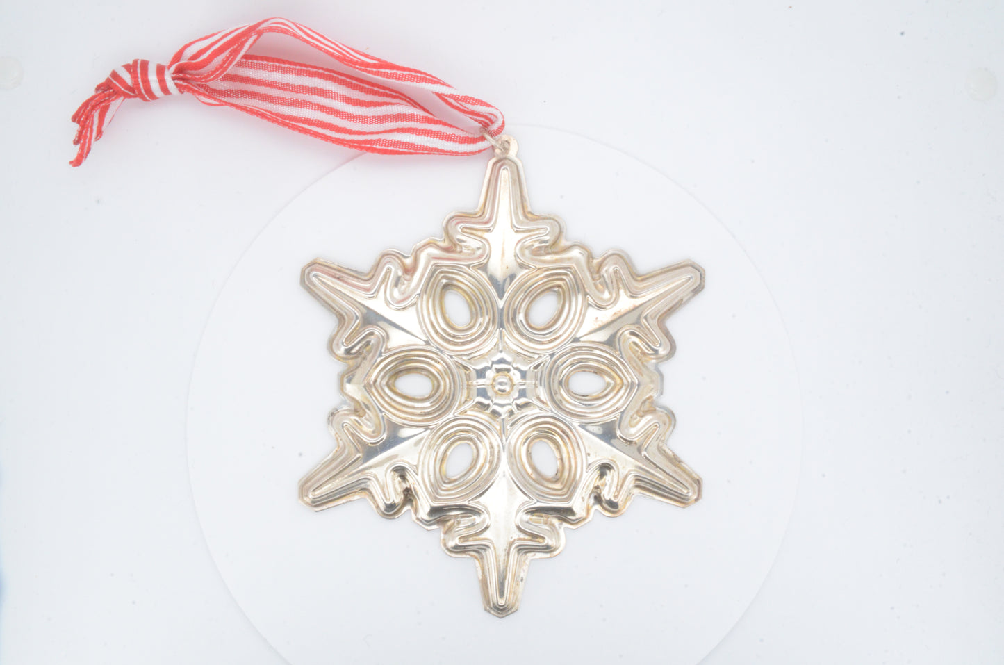 1991 Gorham Sterling Silver Snowflake Ornament