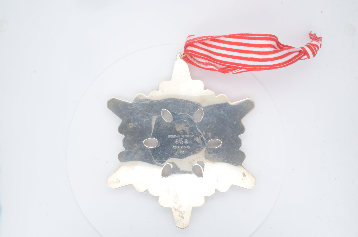 1991 Gorham Sterling Silver Snowflake Ornament