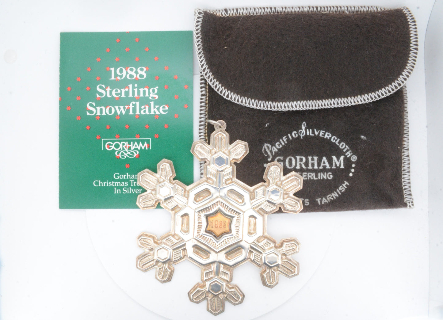 1988 Gorham Sterling Silver Snowflake Ornament