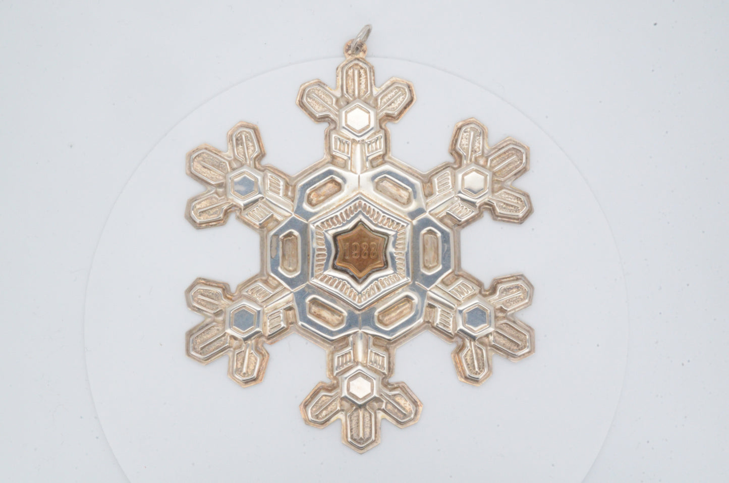 1988 Gorham Sterling Silver Snowflake Ornament