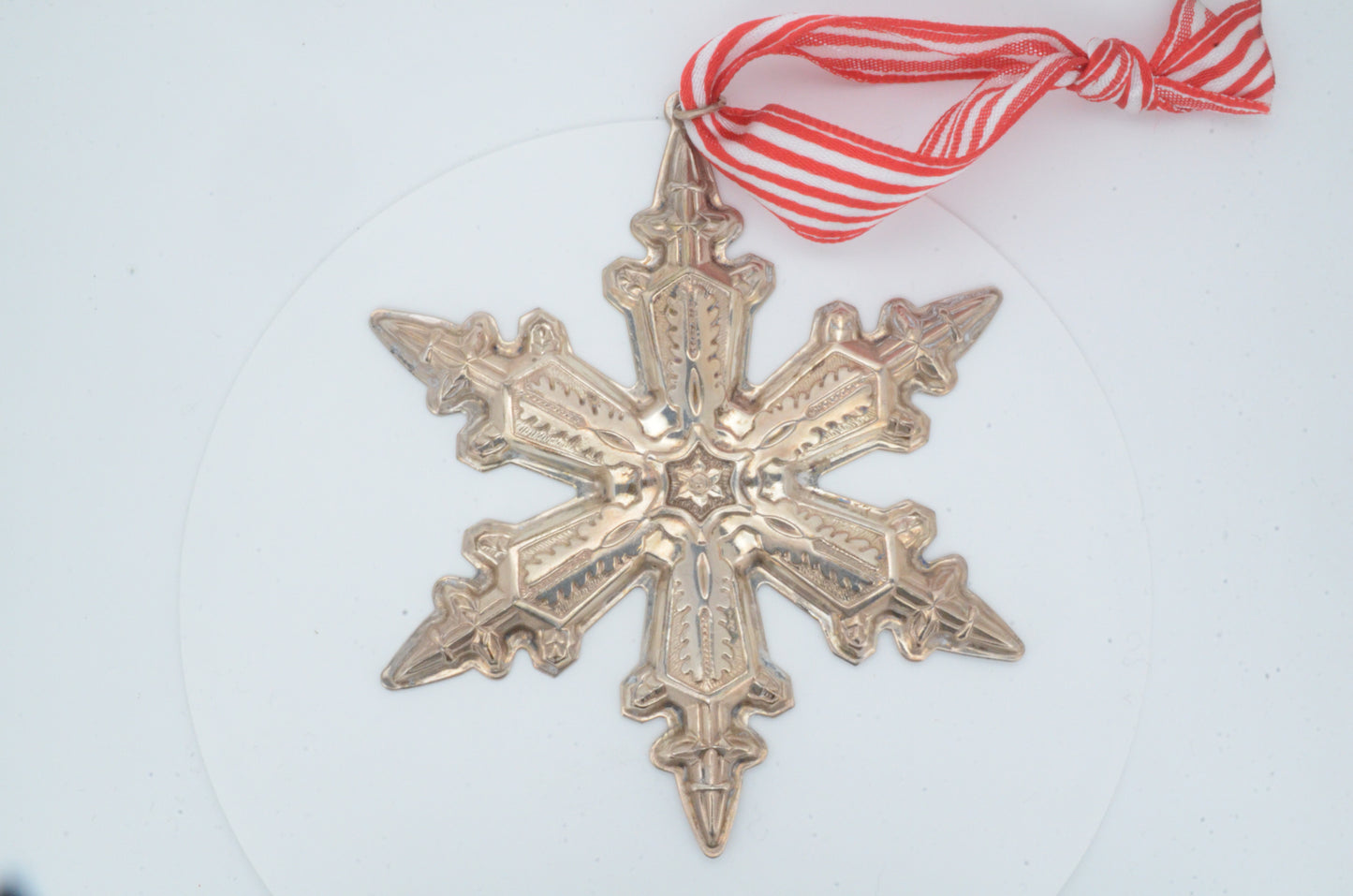 1996 Gorham Sterling Silver Snowflake Ornament