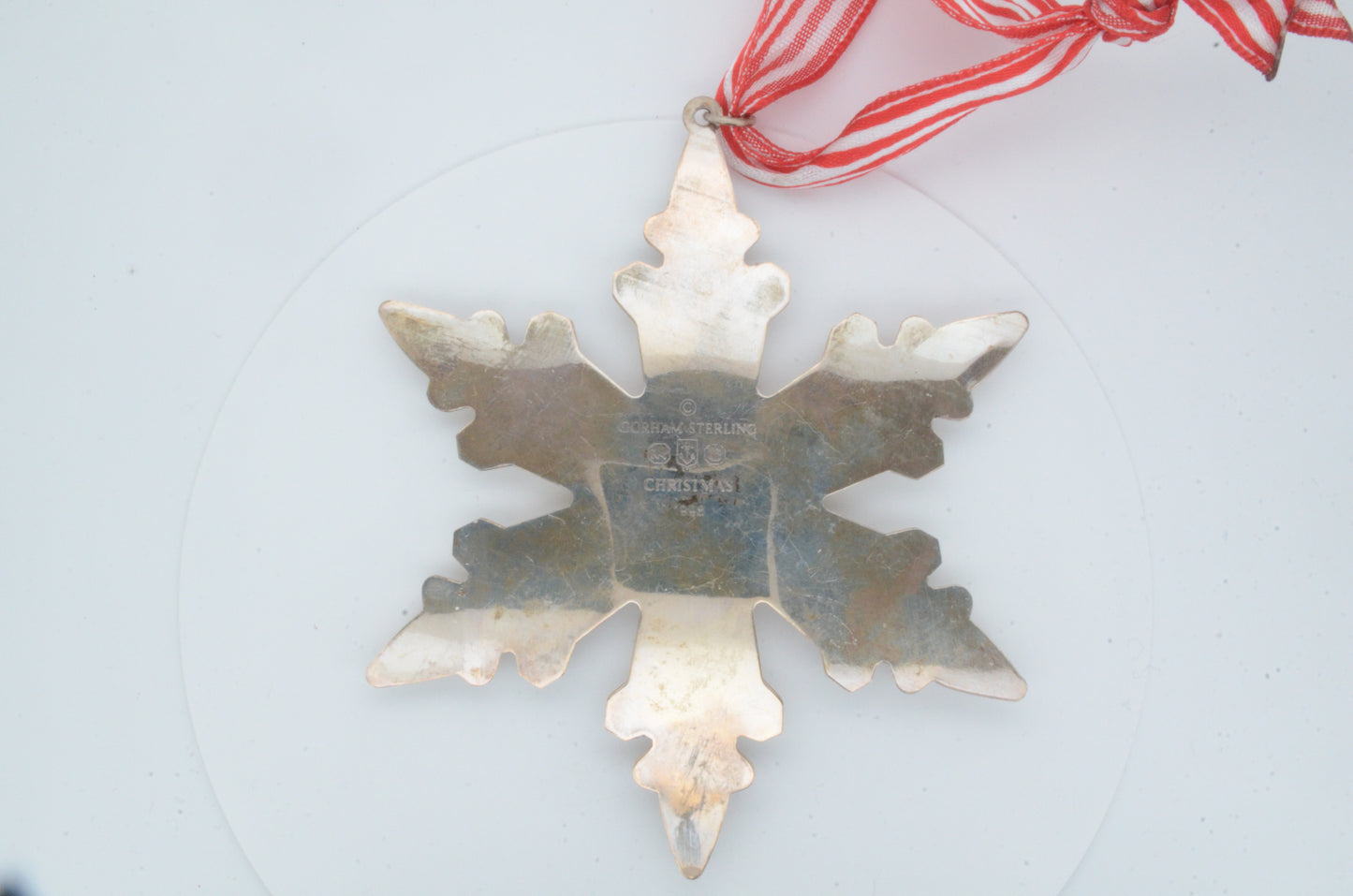 1996 Gorham Sterling Silver Snowflake Ornament