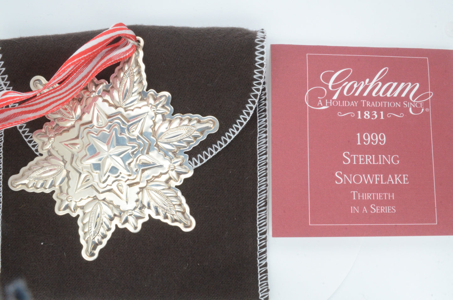 1999 Gorham Sterling Silver Snowflake Ornament