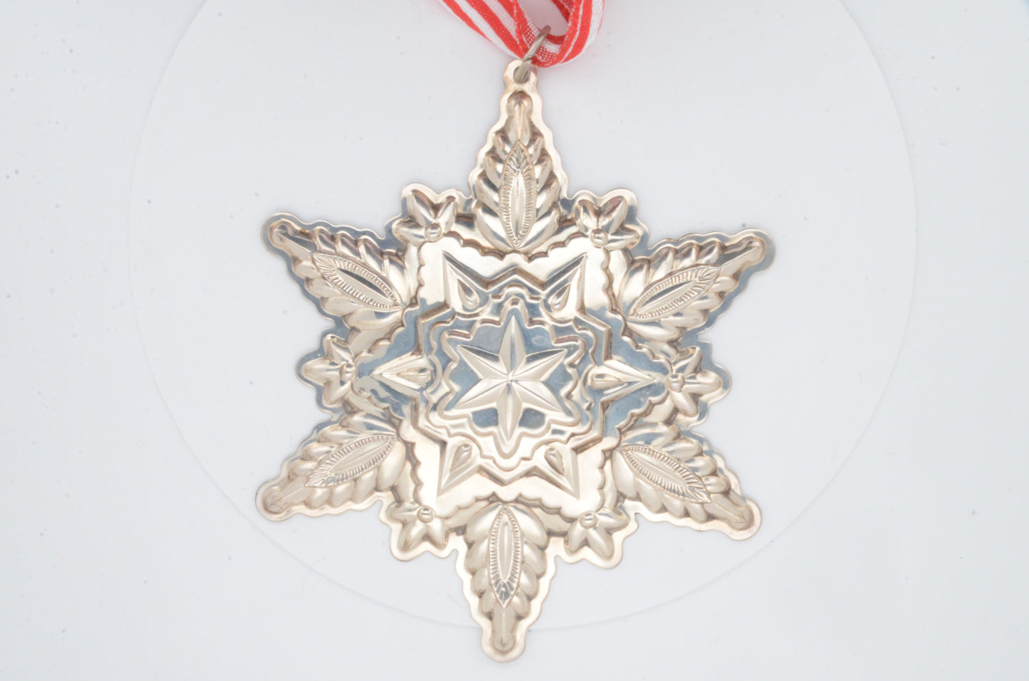 1999 Gorham Sterling Silver Snowflake Ornament