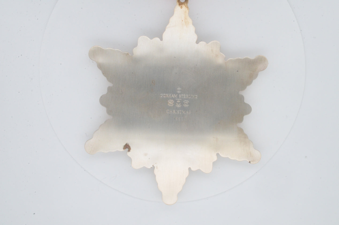 1999 Gorham Sterling Silver Snowflake Ornament