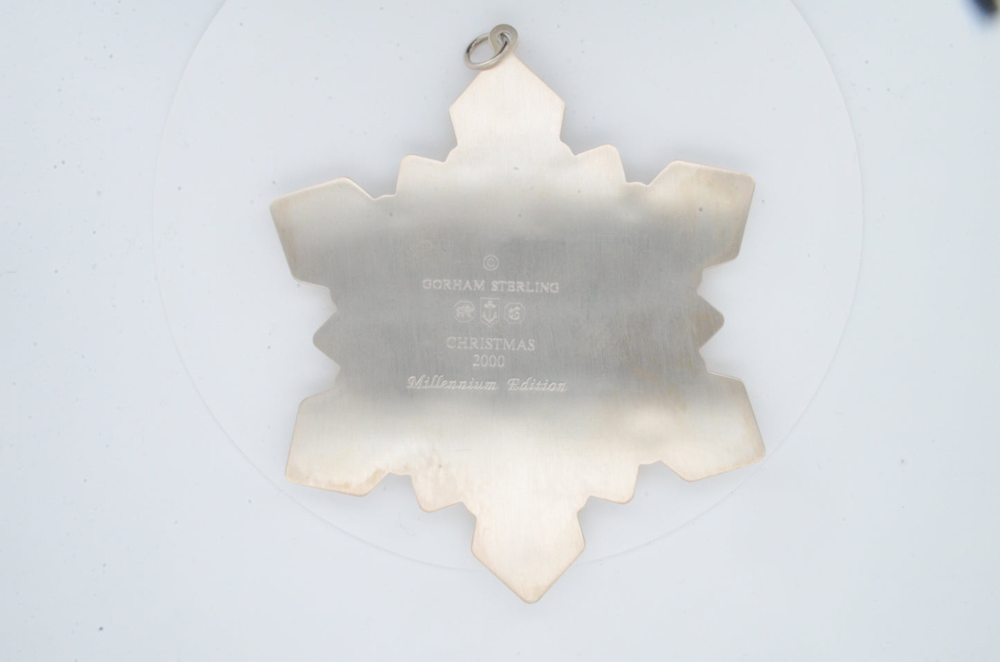 Gorham 2000 Snowflake Ornament Millennium Edition