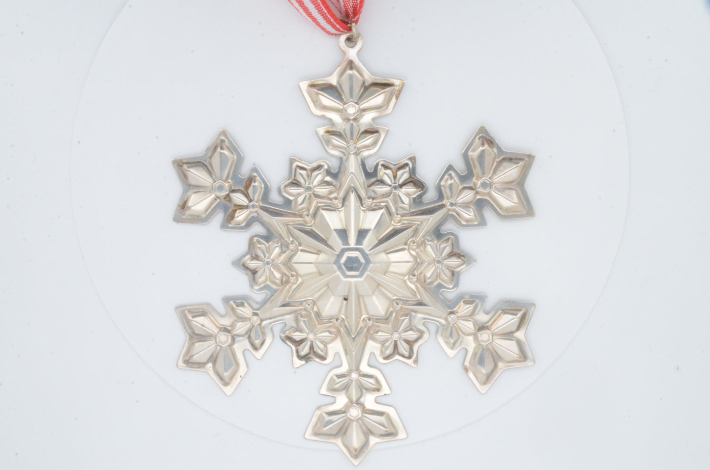 2000 Gorham Sterling Silver Snowflake Ornament