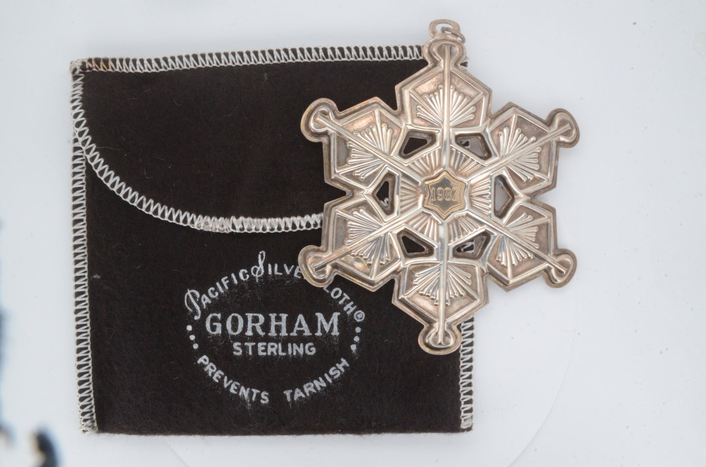 1987 Gorham Sterling Silver Snowflake Ornament