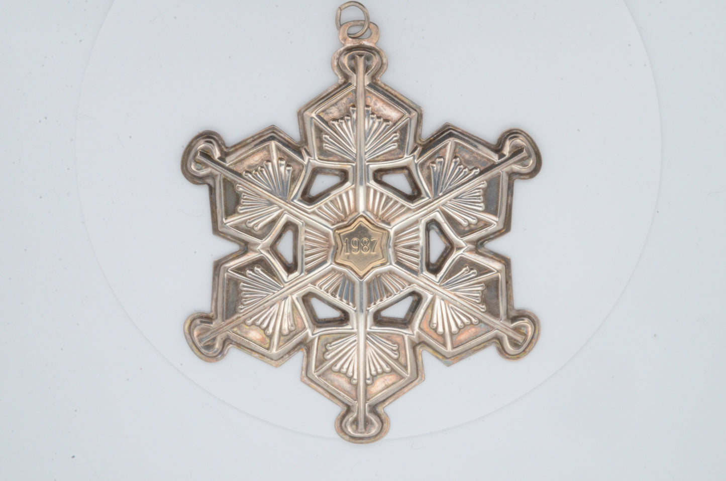 1987 Gorham Sterling Silver Snowflake Ornament