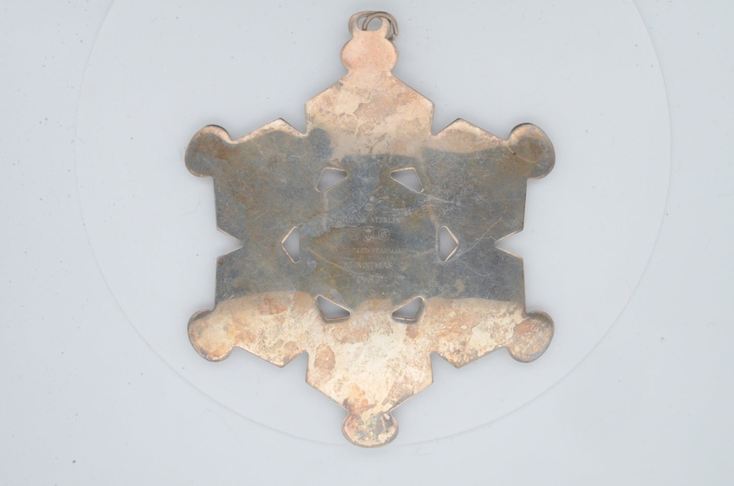 1987 Gorham Sterling Silver Snowflake Ornament