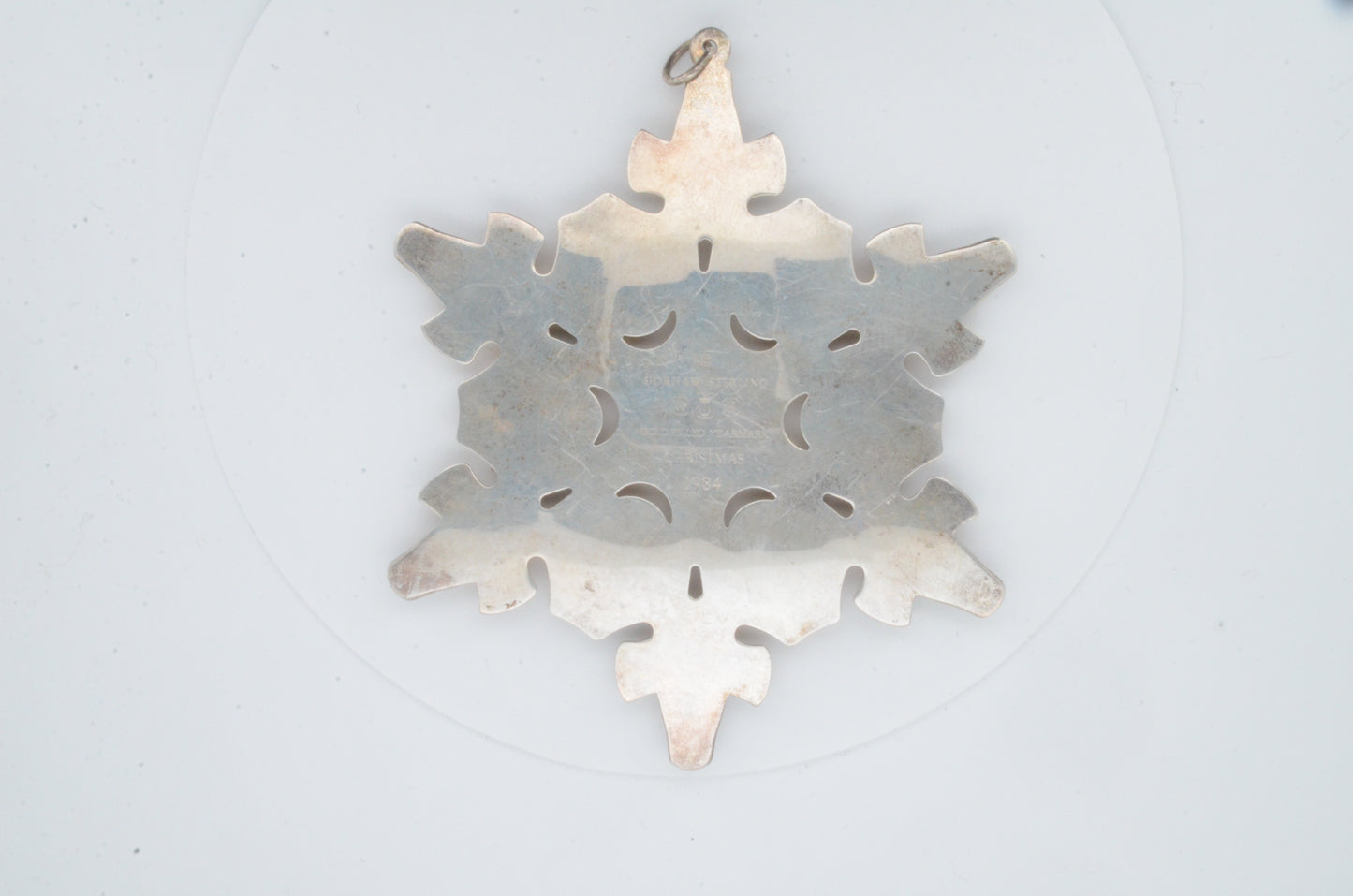1984 Gorham Sterling Silver Snowflake Ornament