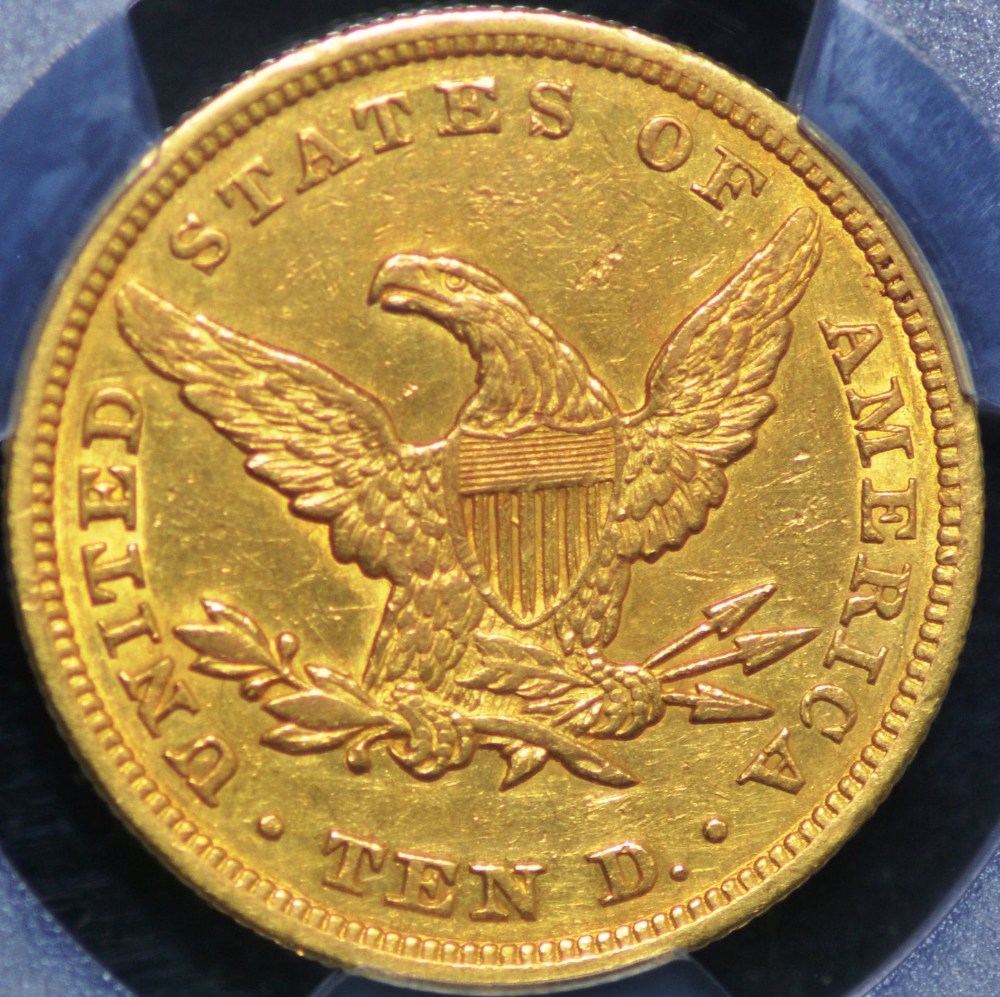 1845 $10.00 Gold Eagle XF Det PCGS