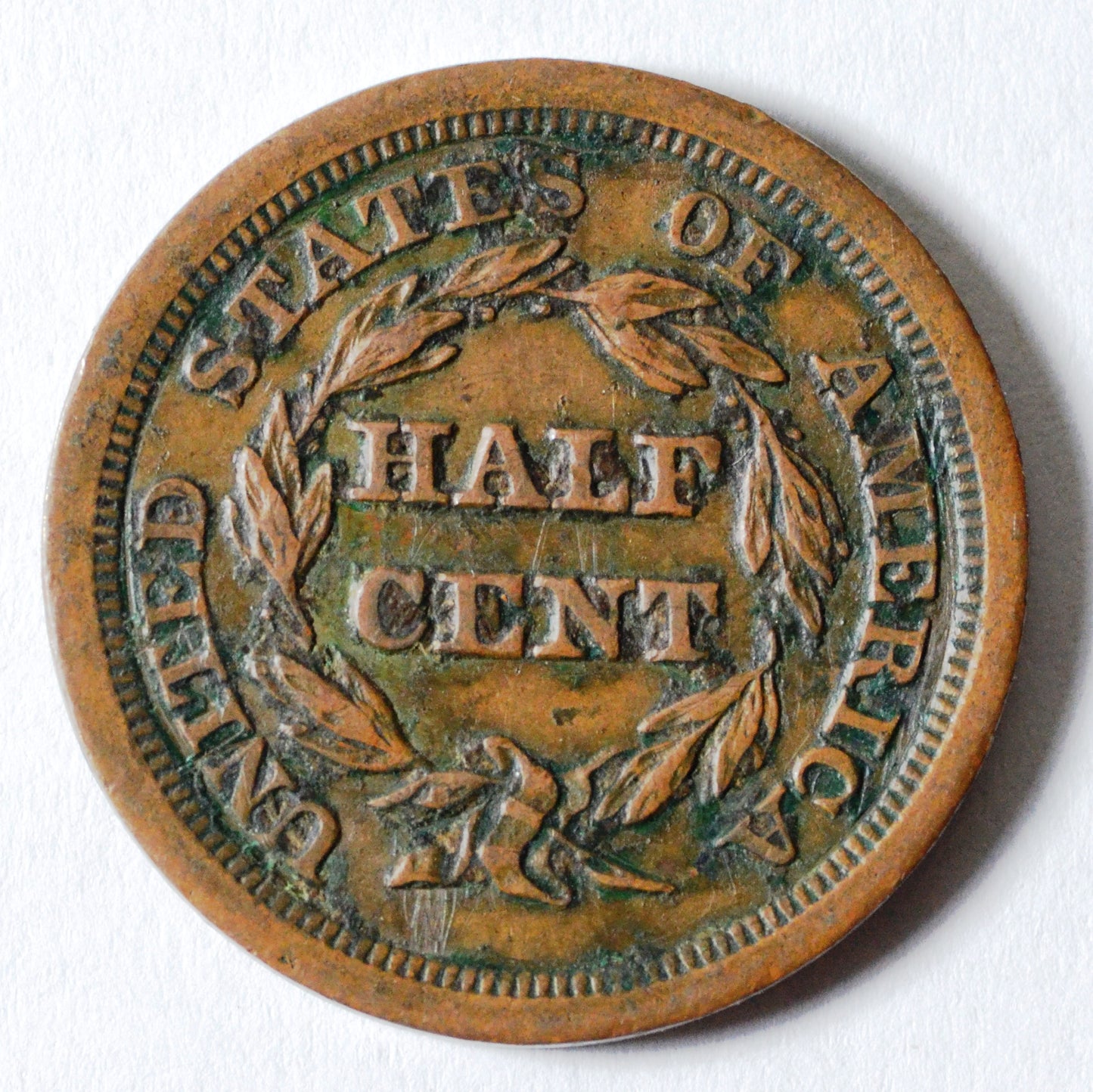 1854 Braided Hair Half Cent